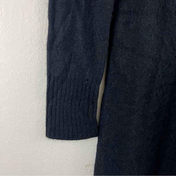 Peruvian Connection (Black) Royal Alpaca Long Sleeve Cable Knit Midi Dress/Tunic - Picture 4 of 9